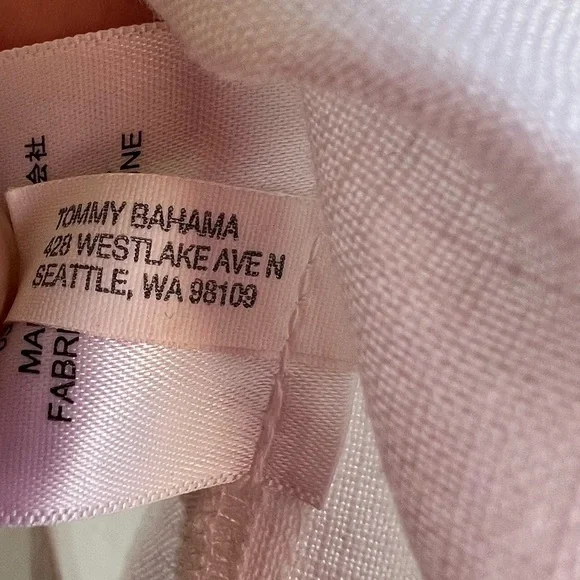 Tommy Bahama Linen Embroidered Tunic Top XS Boho Floral White - Picture 11 of 15